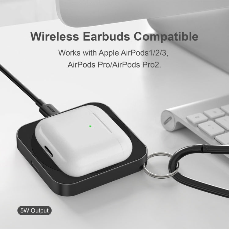 For iPhone / AirPods / iWatch Series 3 in 1 Portable Wireless Charger(Black)