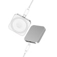 For iPhone / AirPods / iWatch Series 3 in 1 Portable Wireless Charger(Silver) - Wireless Charger by PMC TechLife | Online Shopping South Africa | PMC TechLife | Buy Now Pay Later Mobicred