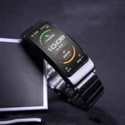 For Huawei Band 7 / B3 / Watch Fit Mini One Bead Butterfly Buckle Stainless Steel Watch Band(Silver)