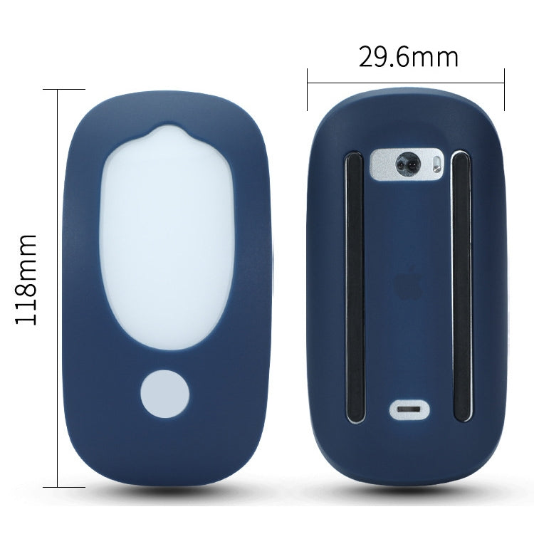 For Apple Magic Mouse 1 / 2 Mouse Silicone Protective Case(White)