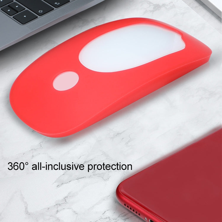 For Apple Magic Mouse 1 / 2 Mouse Silicone Protective Case(White)