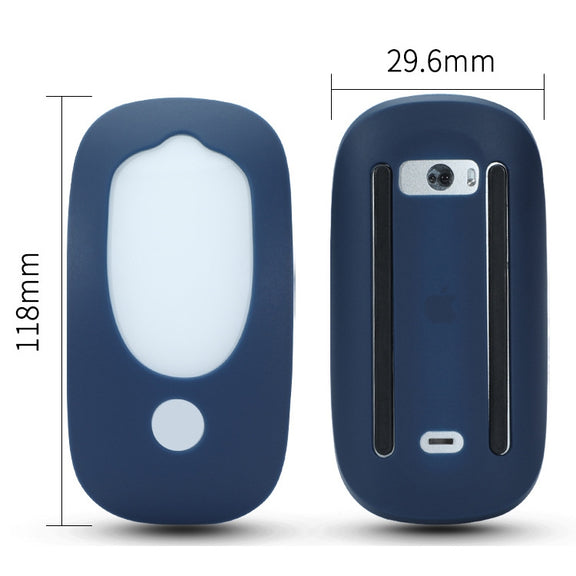For Apple Magic Mouse 1 / 2 Mouse Silicone Protective Case(Red)