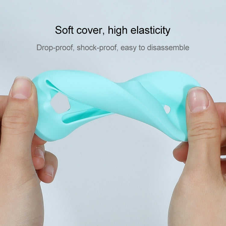 For Apple Magic Mouse 1 / 2 Mouse Silicone Protective Case(Gray Blue)
