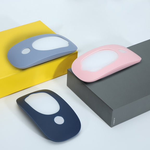 For Apple Magic Mouse 1 / 2 Mouse Silicone Protective Case(Gray Blue)