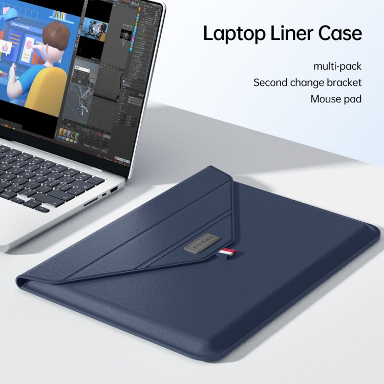 For 13/14 inch Envelope Holder Laptop Sleeve Bag(Grey) - 14.1 inch by PMC TechLife | Online Shopping South Africa | PMC TechLife | Buy Now Pay Later Mobicred