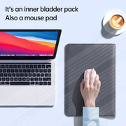 For 15.4/15.6/16.1 inch Envelope Holder Laptop Sleeve Bag with Accessories Bag(Pink)