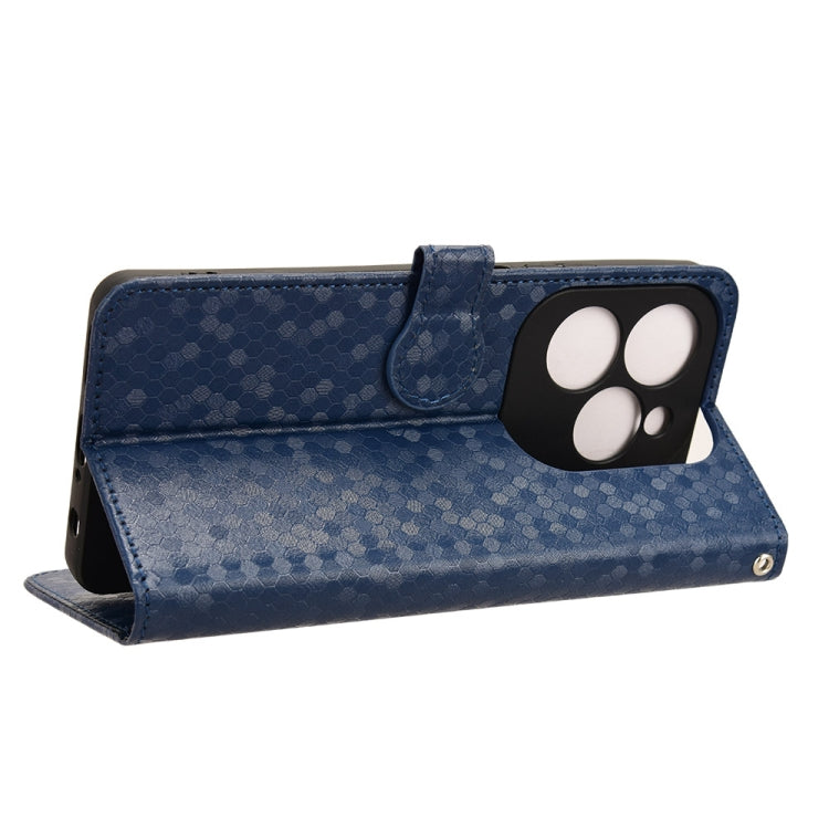 For Infinix Hot 40 / Hot 40 Pro 4G 2024 Honeycomb Dot Texture Leather Phone Case(Blue) - Infinix Cases by PMC Jewellery | Online Shopping South Africa | PMC Jewellery | Buy Now Pay Later Mobicred
