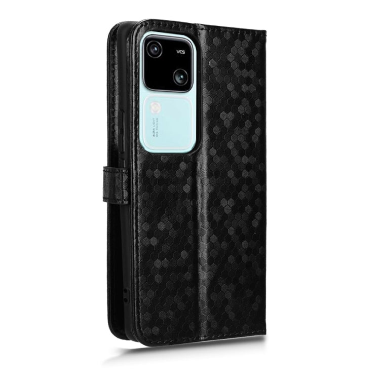 For vivo S18 Pro 5G / V30 Pro 5G Honeycomb Dot Texture Leather Phone Case(Black) - S18 Pro Cases by PMC TechLife | Online Shopping South Africa | PMC TechLife | Buy Now Pay Later Mobicred