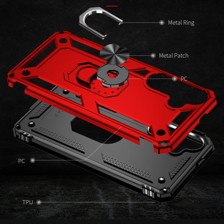 For Samsung Galaxy S24 5G Shockproof TPU + PC Phone Case(Red) - Galaxy S24 5G Cases by PMC TechLife | Online Shopping South Africa | PMC TechLife