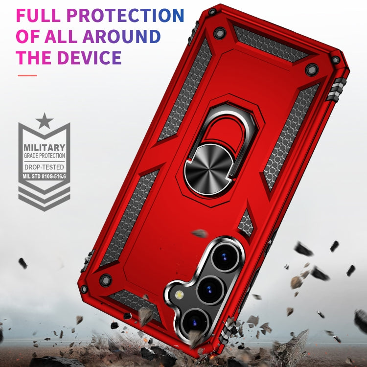 For Samsung Galaxy S24 5G Shockproof TPU + PC Phone Case(Red) - Galaxy S24 5G Cases by PMC TechLife | Online Shopping South Africa | PMC TechLife