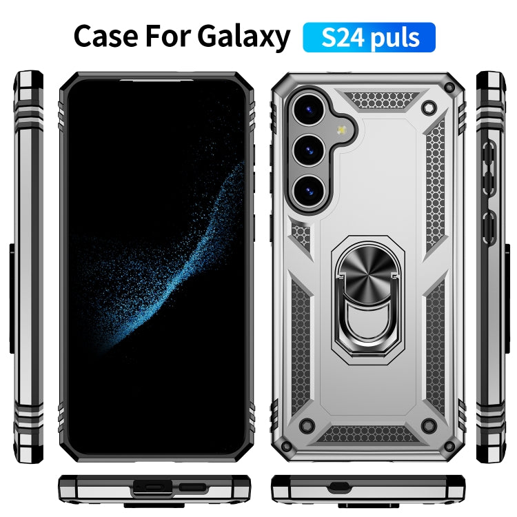 For Samsung Galaxy S24 5G Shockproof TPU + PC Phone Case(Silver) - Galaxy S24 5G Cases by PMC TechLife | Online Shopping South Africa | PMC TechLife