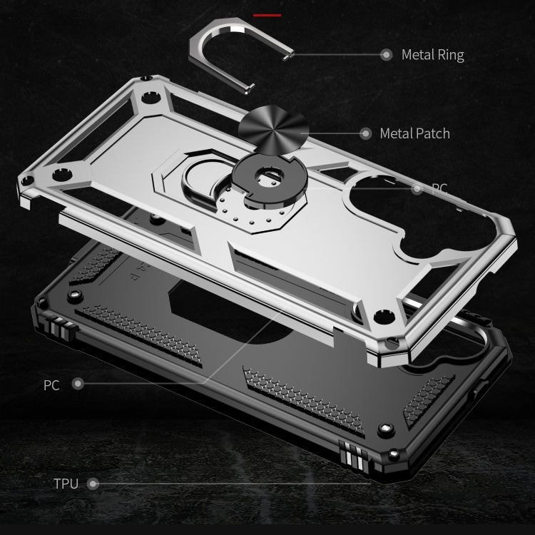 For Samsung Galaxy S24 5G Shockproof TPU + PC Phone Case(Silver) - Galaxy S24 5G Cases by PMC TechLife | Online Shopping South Africa | PMC TechLife