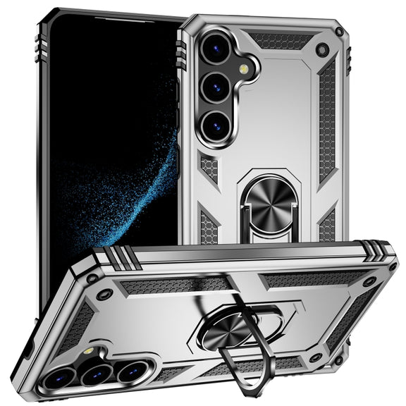 For Samsung Galaxy S24 5G Shockproof TPU + PC Phone Case(Silver)