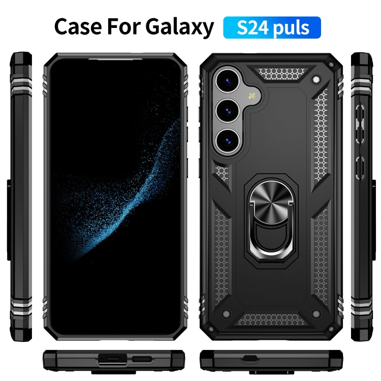 For Samsung Galaxy S24+ 5G Shockproof TPU + PC Phone Case(Black) - Galaxy S24+ 5G Cases by PMC TechLife | Online Shopping South Africa | PMC TechLife
