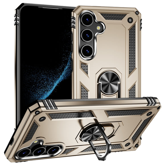 For Samsung Galaxy S24+ 5G Shockproof TPU + PC Phone Case(Gold)