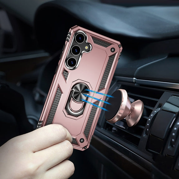 For Samsung Galaxy S24+ 5G Shockproof TPU + PC Phone Case(Rose Gold)