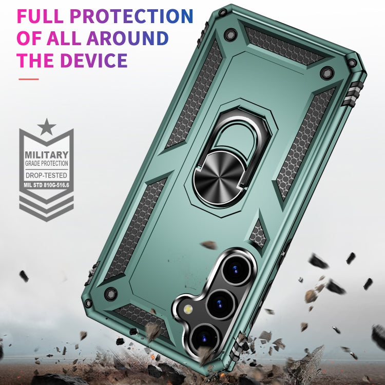 For Samsung Galaxy S24+ 5G Shockproof TPU + PC Phone Case(Dark Green) - Galaxy S24+ 5G Cases by PMC TechLife | Online Shopping South Africa | PMC TechLife