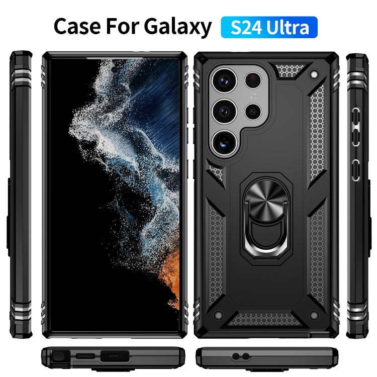 For Samsung Galaxy S24 Ultra 5G Shockproof TPU + PC Phone Case(Black) - Galaxy S24 Ultra 5G Cases by PMC TechLife | Online Shopping South Africa | PMC TechLife