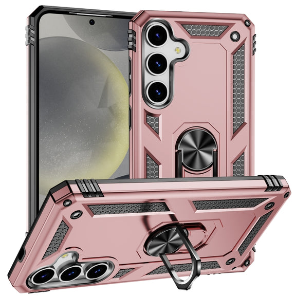 For Samsung Galaxy S25 5G Shockproof TPU + PC Phone Case(Rose Gold)