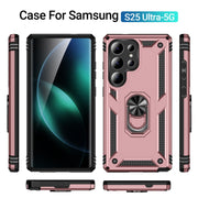 For Samsung Galaxy S25 Ultra 5G Shockproof TPU + PC Phone Case(Rose Gold)
