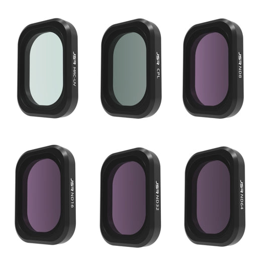 For DJI OSMO Pocket 3 JSR CB Series Camera Lens Filter, Filter:6 in 1 UV CPL ND8-64 - free shipping - PMC Jewellery - Order now!