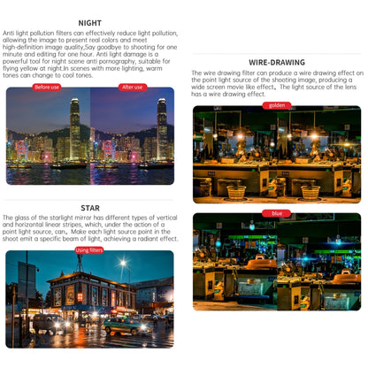 For DJI OSMO Pocket 3 JSR CB Series Camera Lens Filter, Filter:12 in 1 UV CPL ND/PL STAR NIGHT - free shipping - PMC Jewellery - Order now!
