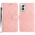 For Motorola Moto G Power 5G 2024 Rhombic Grid Texture Leather Phone Case(Pink) - Motorola Cases by PMC Jewellery | Online Shopping South Africa | PMC Jewellery | Buy Now Pay Later Mobicred