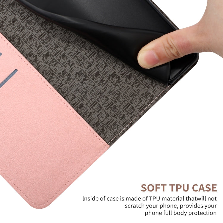 For Motorola Moto G Stylus 5G 2024 Rhombic Grid Texture Leather Phone Case(Pink)
