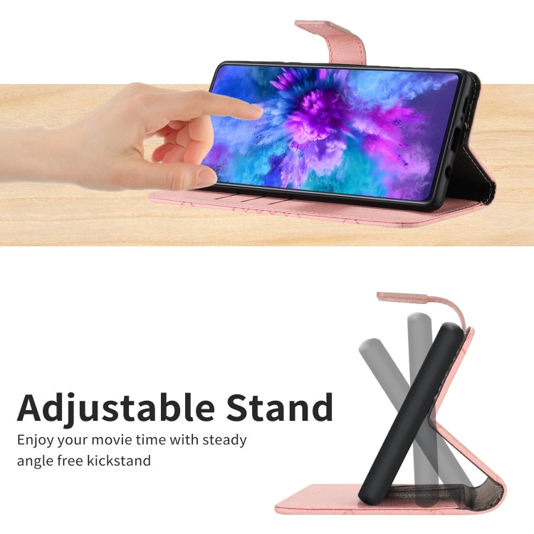 For Motorola Edge 5G 2024 Rhombic Grid Texture Leather Phone Case(Pink) - free shipping - PMC Jewellery - Order now!