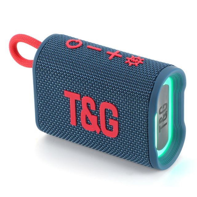 T&G TG396 Outdoor Portable Ambient RGB Light IPX7 Water-resistant Bluetooth Speaker(Blue)