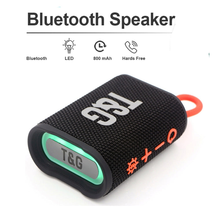T&G TG396 Outdoor Portable Ambient RGB Light IPX7 Water-resistant Bluetooth Speaker(Purple)