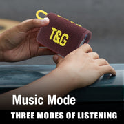 T&G TG396 Outdoor Portable Ambient RGB Light IPX7 Water-resistant Bluetooth Speaker(Purple)