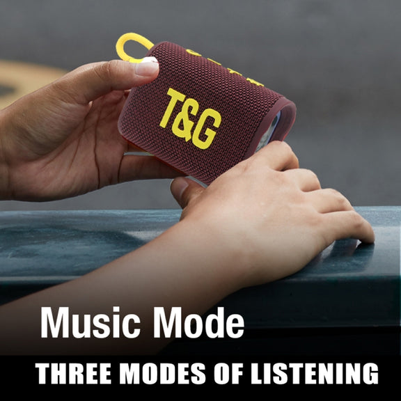 T&G TG396 Outdoor Portable Ambient RGB Light IPX7 Water-resistant Bluetooth Speaker(Army Green)