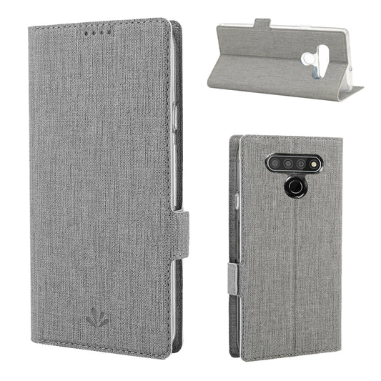 For LG Stylo 6 ViLi Side Button Magnetic Suction Type Shockproof TPU + PU Horizontal Flip Protective Case with Card Slot & Holder & Wallet(Grey) - free shipping - PMC Jewellery - Order now!