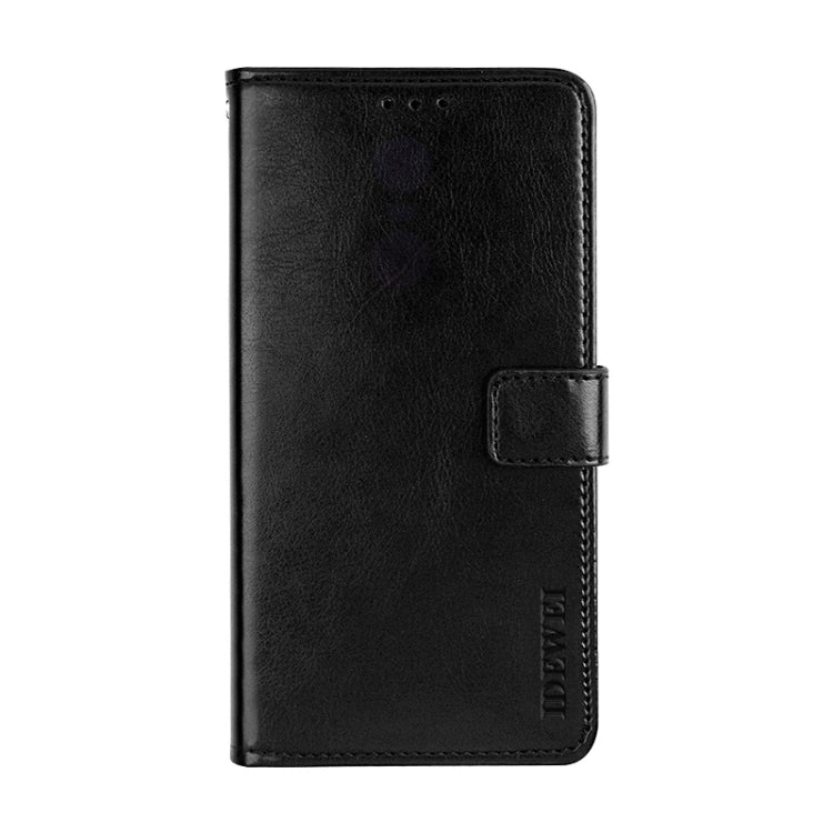For Ulefone Note 8P idewei Crazy Horse Texture Horizontal Flip Leather Case with Holder & Card Slots & Wallet(Black) - Ulefone Cases by idewei | Online Shopping South Africa | PMC Jewellery | Buy Now Pay Later Mobicred