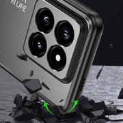 For Xiaomi 14 Frosted Metal Phone Case(Black)