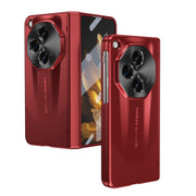 For OPPO Find N3 / OnePlus Open Integrated Frosted Electroplating Full Coverage Phone Case(Red)