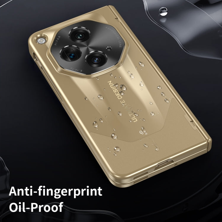 For OPPO Find N3 / OnePlus Open Integrated Frosted Electroplating Full Coverage Phone Case(Gold) - OnePlus Cases by PMC TechLife | Online Shopping South Africa | PMC TechLife | Buy Now Pay Later Mobicred
