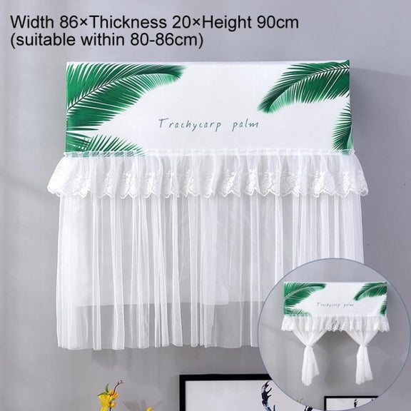 Do Not Take Dust-proof And Anti Direct Blowing Simple Wind Hanging Machine Air Conditioner Moon Cover, Size:Width 80 �� Thickness 20 �� Height 90cm(Plantain Leaves)