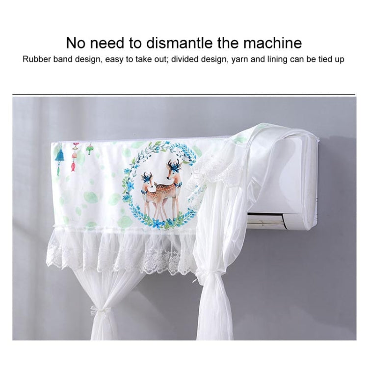 Do Not Take Dust-proof And Anti Direct Blowing Simple Wind Hanging Machine Air Conditioner Moon Cover, Size:Width 80 �� Thickness 20 �� Height 90cm(Plantain Leaves) - Dust Covers by PMC TechLife | Online Shopping South Africa | PMC TechLife | Buy Now Pay Later Mobicred