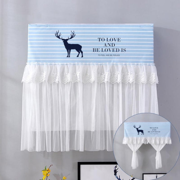 Do Not Take Dust-proof And Anti Direct Blowing Simple Wind Hanging Machine Air Conditioner Moon Cover, Size:Width 80 �� Thickness 20 �� Height 90cm(Striped Deer)