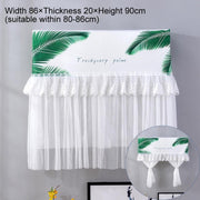 Do Not Take Dust-proof And Anti Direct Blowing Simple Wind Hanging Machine Air Conditioner Moon Cover, Size:Width 86 �� Thickness 20 �� Height 90cm(Plantain Leaves)