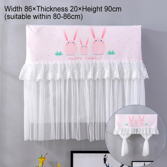 Do Not Take Dust-proof And Anti Direct Blowing Simple Wind Hanging Machine Air Conditioner Moon Cover, Size:Width 86 �� Thickness 20 �� Height 90cm(Pink Chinchilla)
