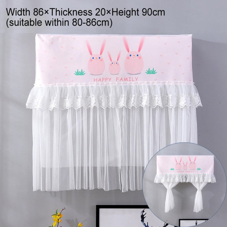 Do Not Take Dust-proof And Anti Direct Blowing Simple Wind Hanging Machine Air Conditioner Moon Cover, Size:Width 86 �� Thickness 20 �� Height 90cm(Pink Chinchilla)
