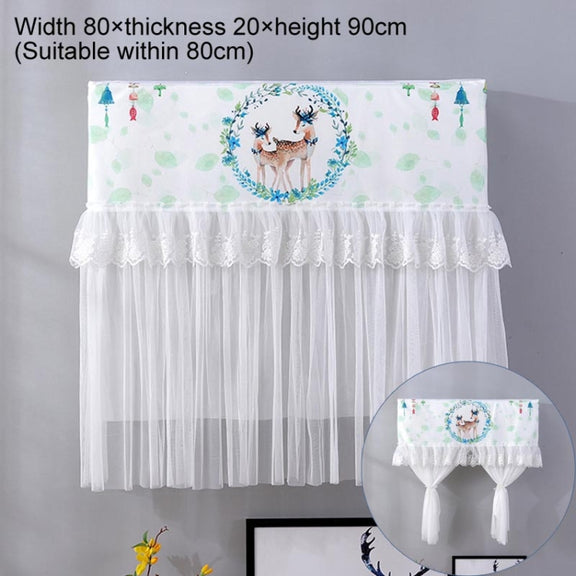 Do Not Take Dust-proof And Anti Direct Blowing Simple Wind Hanging Machine Air Conditioner Moon Cover, Size:Width 86 �� Thickness 20 �� Height 90cm(Garland Deer)
