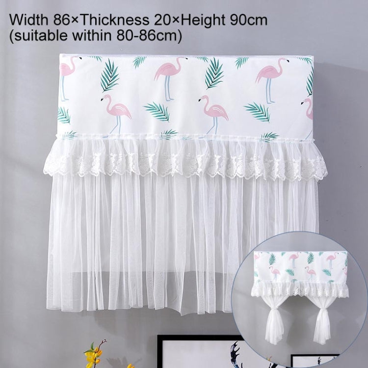 Do Not Take Dust-proof And Anti Direct Blowing Simple Wind Hanging Machine Air Conditioner Moon Cover, Size:Width 86 �� Thickness 20 �� Height 90cm(Flamingo)