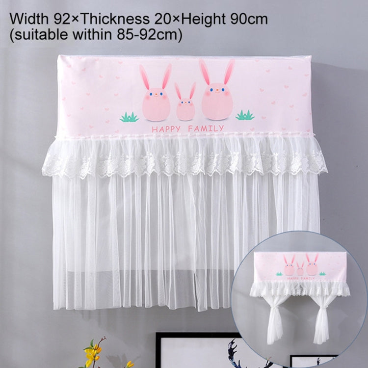Do Not Take Dust-proof And Anti Direct Blowing Simple Wind Hanging Machine Air Conditioner Moon Cover, Size:Width 92 �� Thickness 20 �� Height 90cm(Pink Chinchilla)