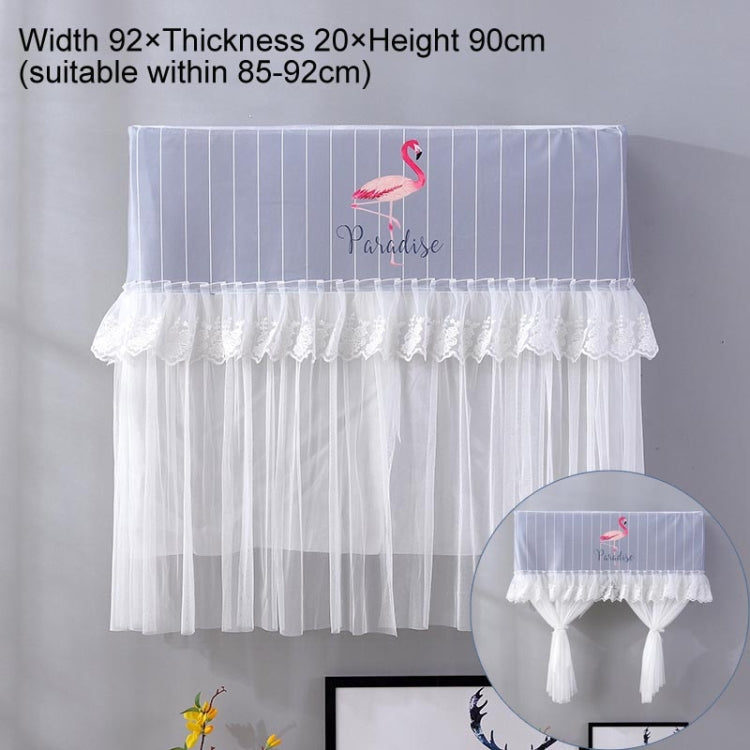 Do Not Take Dust-proof And Anti Direct Blowing Simple Wind Hanging Machine Air Conditioner Moon Cover, Size:Width 92 �� Thickness 20 �� Height 90cm(Striped Flamingo)