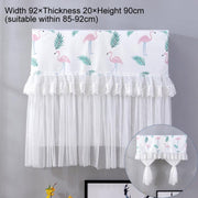 Do Not Take Dust-proof And Anti Direct Blowing Simple Wind Hanging Machine Air Conditioner Moon Cover, Size:Width 98 �� Thickness 20 �� Height 90cm(Flamingo)