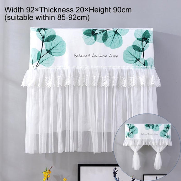 Do Not Take Dust-proof And Anti Direct Blowing Simple Wind Hanging Machine Air Conditioner Moon Cover, Size:Width 98 �� Thickness 20 �� Height 90cm(Round Leaf)